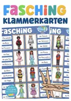 Vorschau - Spiele - Fasching / Karneval Klammerkarten Deutsch + interactive - Deckblatt