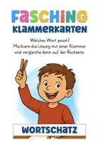 Vorschau - Spiele - Fasching / Karneval Klammerkarten Deutsch + interactive - Seite 2