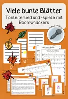 Vorschau - Stundenentwürfe - Viele bunte Blätter - Tonleiterlied - Deckblatt