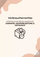 Vorschau - Arbeitsblätter - Verbraucherrechte: Garantie, Gewährleistung & Umtausch - Deckblatt