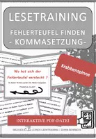 Vorschau - Fördermaterial/Inklusion - Krabbenspinne Spezial: Fehlerteufel Lesekarten Kommasetzung - Seite 1