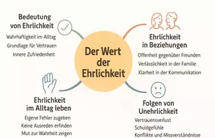 Vorschau - Arbeitsblätter - Arbeitsblatt "Der Wert der Ehrlichkeit" + interaktive Lösung & MP3 + Mindmap + Infografik - Seite 2