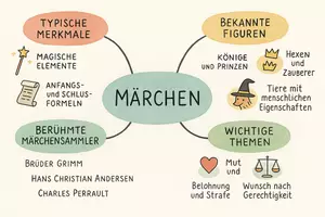 Vorschau - Arbeitsblätter - Arbeitsblatt "Märchen" + Onlineübung & MP3 + Mindmap + Infografik - Seite 2