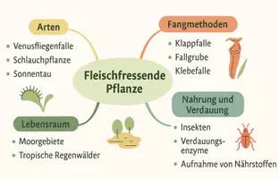 Vorschau - Arbeitsblätter - Arbeitsblätter zum Thema "Fleischfressende Pflanze" + Lösung & MP3 + Mindmap + Infografik - Seite 3