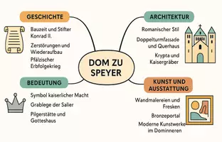 Vorschau - Arbeitsblätter - Arbeitsblätter zum Thema "Dom zu Speyer" + Lösung & MP3 + Mindmap - Seite 1