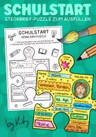 Vorschau - Arbeitsblätter - Kooperatives Kennenlern-Puzzle für den Schulstart - Steckbriefe - Deckblatt