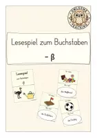 Vorschau - Spiele - Lesespiel zum Buchstaben -ß (Kl. 1/2) - Deckblatt