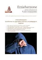 Vorschau - Stundenentwürfe - Materialpaket Suchterkrankungen, 14-28 UE, Lernfeld 6: „Kinder, Jugendliche und junge Erwachsene bei der Bewältigung besonderer Lebenssituationen unterstützen“ - Seite 1