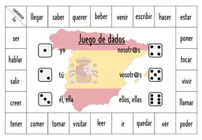 Vorschau - Spiele - Juego de dados: Spielfeld (verbos) - Seite 2