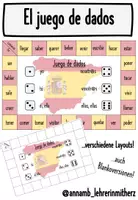 Vorschau - Spiele - Juego de dados: Spielfeld (verbos) - Deckblatt