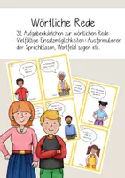Vorschau - Arbeitsblätter - Materialpaket: wörtliche Rede - Seite 1