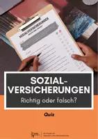 Vorschau - Quiz - Sozialversicherungen - Quiz: Richtig oder Falsch - Deckblatt