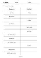 Vorschau - Arbeitsblätter - In the Sea: Vocabulary Mini Test (Englisch) - Seite 2