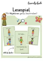 Vorschau - Spiele - Lesespiel - Adjektiv-Detektive (genau beschreiben) - Deckblatt