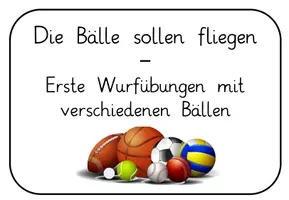 Vorschau - Präsentationen/Tafelbilder - Sport: Werfen in Klasse 1 Transparenz - Seite 3