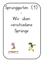 Vorschau - Unterrichtsreihen - Sport: Materialpaket zum Thema Springen in Klasse 1 und 2 - Deckblatt