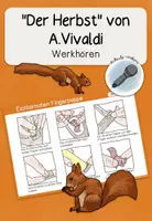 Vorschau - Stundenentwürfe - Der Herbst von Vivaldi, Werkhören mit Fingerpuppen - Deckblatt