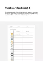 Vorschau - Arbeitsblätter - Clothes / Kleidung: Vocabulary Worksheet 3 (Arbeitsblatt für den Englischunterricht) - Seite 1