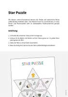 Vorschau - Stationenlernen - Clothes / Kleidung: Star Puzzle (Spiel für den Englischunterricht) - Seite 1