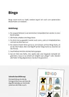 Vorschau - Spiele - Clothes / Kleidung: Bingo (Spiel für Englischunterricht) - Seite 1