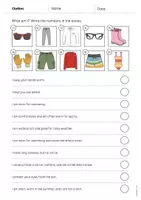 Vorschau - Arbeitsblätter - Clothes / Kleidung: What am I? - Worksheet (Arbeitsblatt für den Englischunterricht) - Seite 3