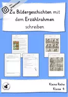 Vorschau - Unterrichtsreihen - Bildergeschichten schreiben mit dem Erzählrahmen - Deckblatt