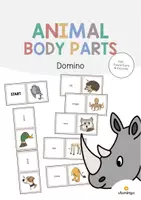 Vorschau - Stationenlernen - Animal Body Parts: Domino (Englisch) - Deckblatt