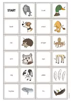 Vorschau - Stationenlernen - Animal Body Parts: Domino (Englisch) - Seite 2