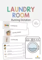 Vorschau - Arbeitsblätter - Laundry Room: Running Dictation (Englisch) - Deckblatt