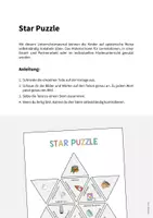 Vorschau - Stationenlernen - Laundry Room: Star Puzzle (Englisch) - Seite 1