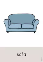 Vorschau - Poster - Living Room / Wohnzimmer: 20+ Bildkarten auf Englisch (Flashcards & Tafelmaterial) - Seite 2