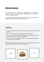 Vorschau - Spiele - Lunch & Dinner: Memo Game (Englisch) - Seite 1