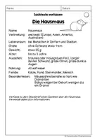 Vorschau - Arbeitsblätter - Sachtexte verfassen - Arbeitsblätter (Tier-Steckbriefe), Merkblatt & Bewertungsbogen/Checkliste - Seite 2