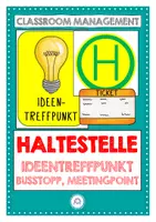 Vorschau - Poster - Haltestelle- Methode. Ideentreffpunkt. Helfersystem - Deckblatt