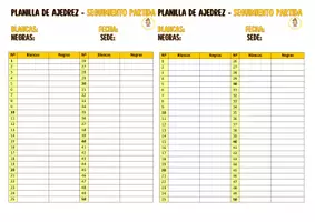 Vista previa - Para docentes: organización, planificación y formación - Planilla Seguimiento Partida Ajedrez - página 1