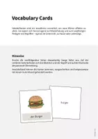 Vorschau - Mal- und Bastelvorlagen - Lunch & Dinner: Vocabulary Cards (Englisch) - Seite 1