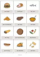 Vorschau - Mal- und Bastelvorlagen - Lunch & Dinner: Vocabulary Cards (Englisch) - Seite 2