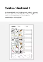 Vorschau - Arbeitsblätter - Zoo Animals: Vocabulary Worksheet 2 (Englisch) - Seite 1