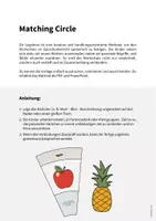 Vorschau - Stationenlernen - Fruits: Matching Circle (Englisch) - Seite 1
