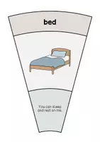 Vorschau - Stationenlernen - Bedroom: Matching Circle (Englisch) - Seite 3