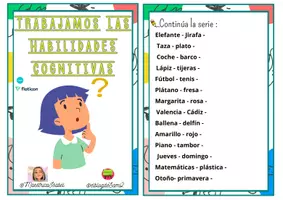 Vista previa - Hojas de trabajo - CUADERNILLO HABILIDADES COGNITIVAS - página 1