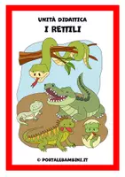 anteprima - Presentazioni / Lavagne - I rettili - Unità didattica - Pagina di copertina
