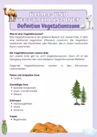 Vorschau - Arbeitsblätter - Klima- und Vegetationszonen - Definition Vegetationszone - Seite 1