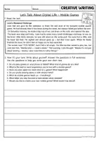 Vorschau - Arbeitsblätter - Creative Writing - Digital Life (Klasse 7-8) - Seite 1