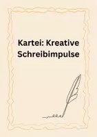 Vorschau - Arbeitsblätter - Kartei Schreibimpulse - Deckblatt