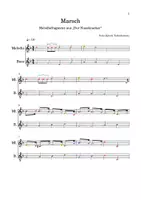 Vorschau - Arbeitsblätter - „Marsch“ aus „Der Nussknacker“ 2-st. für Boomwhacker - Seite 1