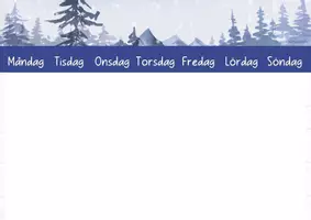 förhandsvisning - VINTERSKOG – VÄGGKALENDER - sida 1