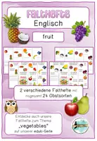 Vorschau - Arbeitsblätter - Faltheft Englisch zum Thema fruit / Obst - Deckblatt