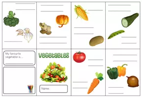 Vorschau - Arbeitsblätter - Faltheft Englisch zum Thema vegetables / Gemüse - Seite 3