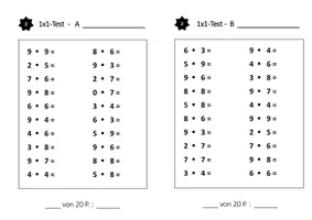 Vorschau - Fördermaterial/Inklusion - Differenzierte Testreihe "Das kleine 1x1 und Quadratzahlen" - Seite 3